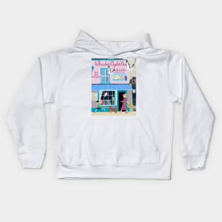 Paper cut collage Wheeler’s Oyster Bar Whitstable Kids Hoodie